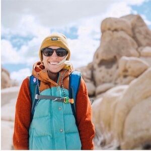 Rare Patagonia Bivy Down Mushroom Vest Mogul Blue
Hooded Small